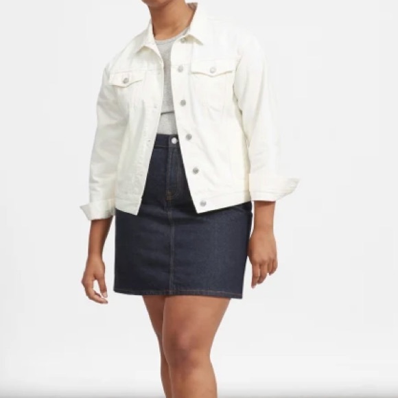 Everlane white denim jacket xs - Picture 2 of 10